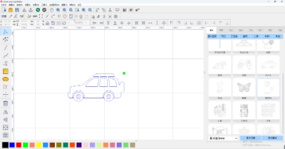 Intelligente Laserschneidmaschine zum Schneiden von Automodellen